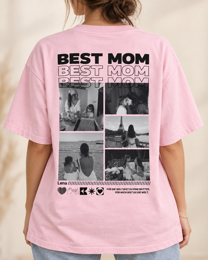 Personalisierte T-Shirt mit Fotos "Mama"