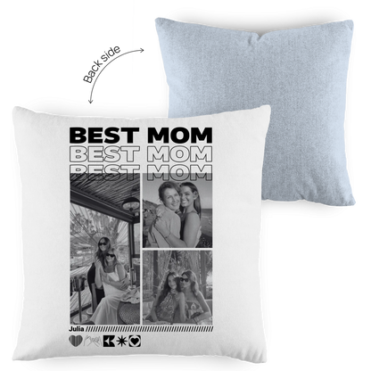 Personalisiertes Kissen mit Fotos "Mama"