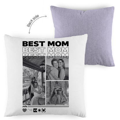 Personalisiertes Kissen mit Fotos "Mama"