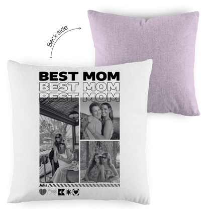Personalisiertes Kissen mit Fotos "Mama"