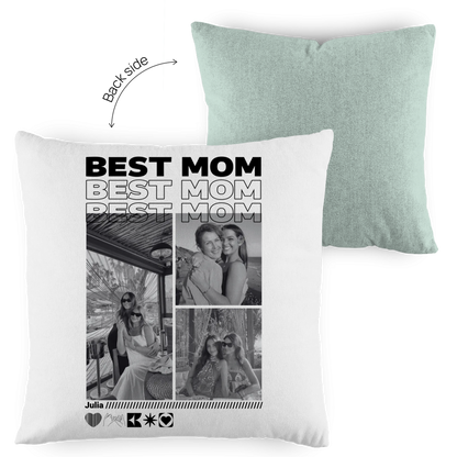 Personalisiertes Kissen mit Fotos "Mama"