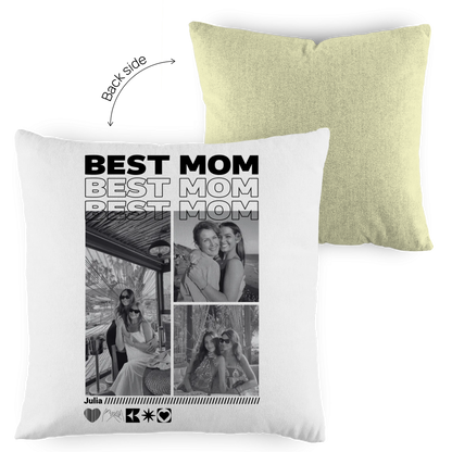 Personalisiertes Kissen mit Fotos "Mama"