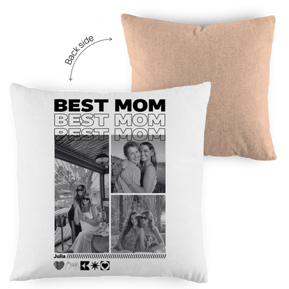 Personalisiertes Kissen mit Fotos "Mama"