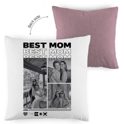 Personalisiertes Kissen mit Fotos "Mama"