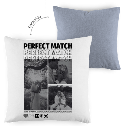Personalisiertes Kissen "Perfect Match"