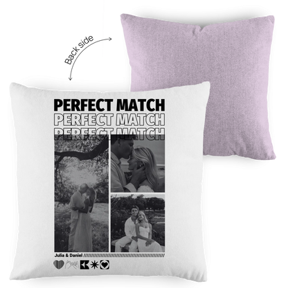 Personalisiertes Kissen "Perfect Match"