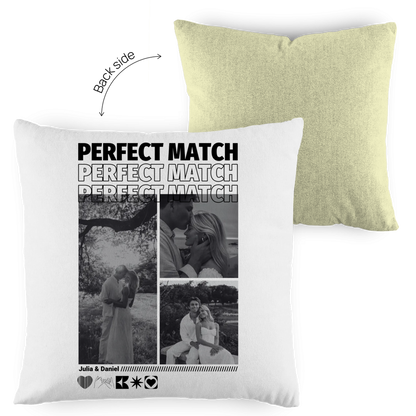 Personalisiertes Kissen "Perfect Match"