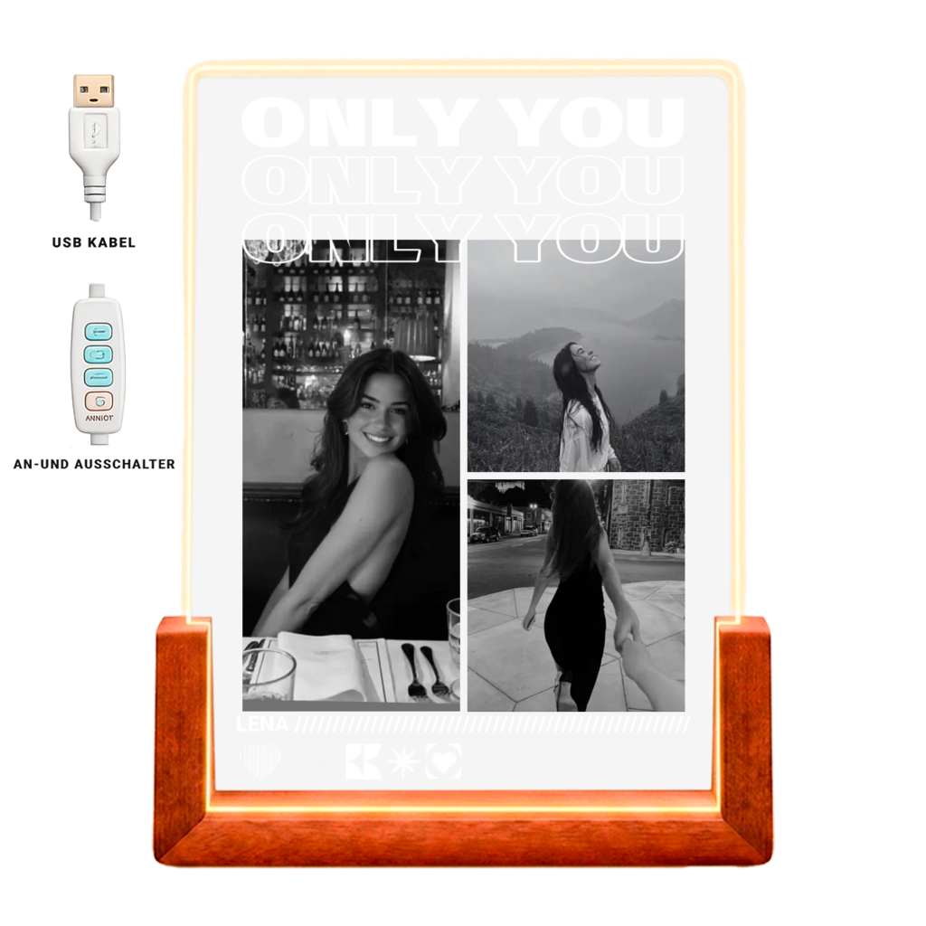 Personalisiertes Acryl-Glas "Only You"