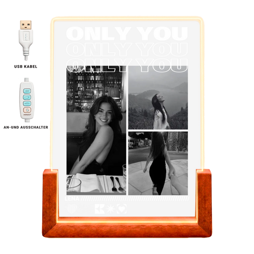 Personalisiertes Acryl-Glas "Only You"