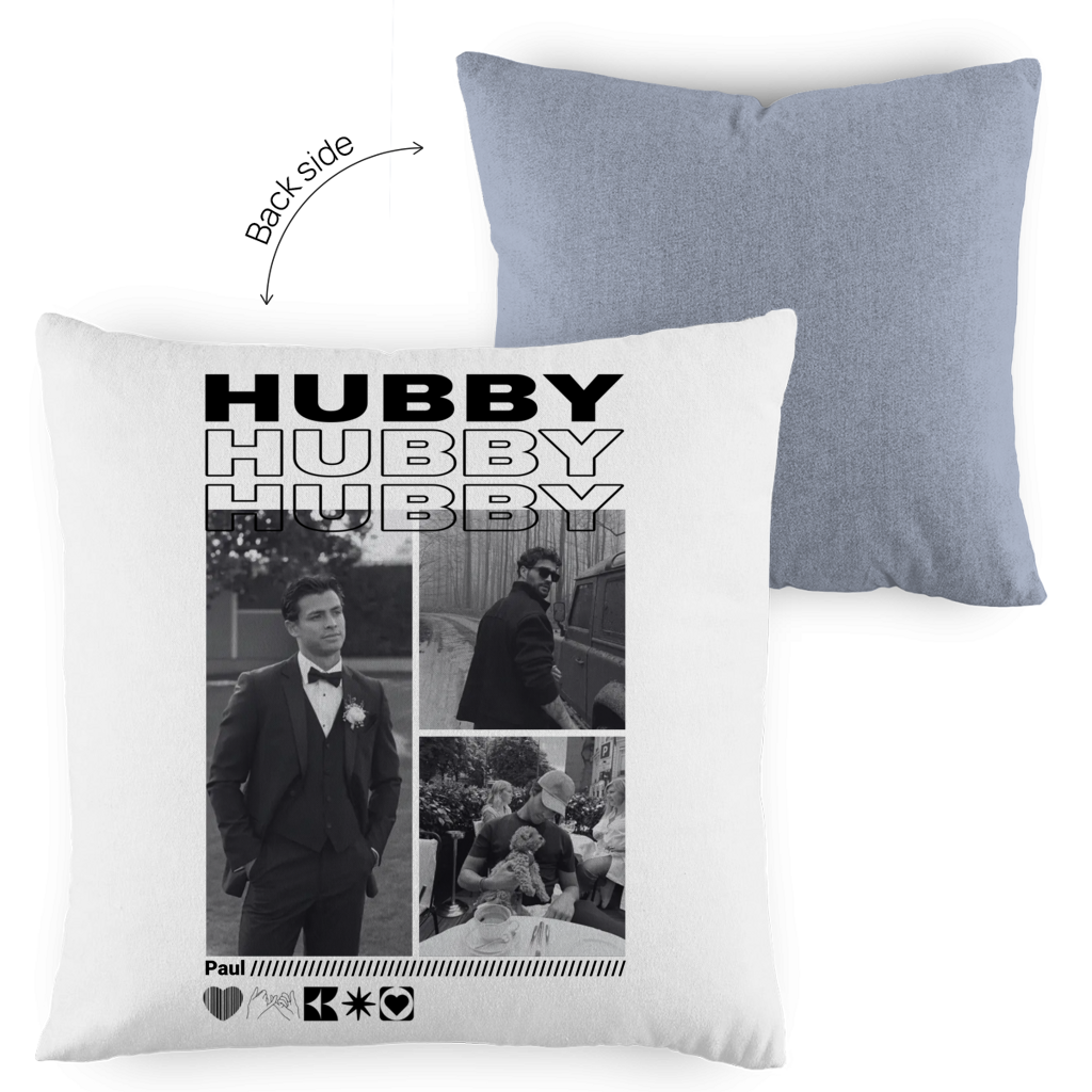 Personalisiertes Kissen "Hubby"