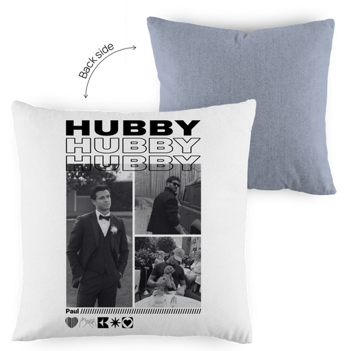 Personalisiertes Kissen "Hubby"
