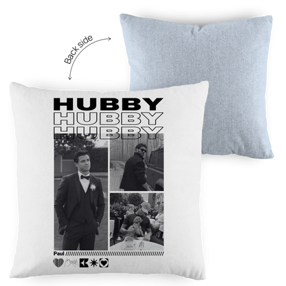 Personalisiertes Kissen "Hubby"