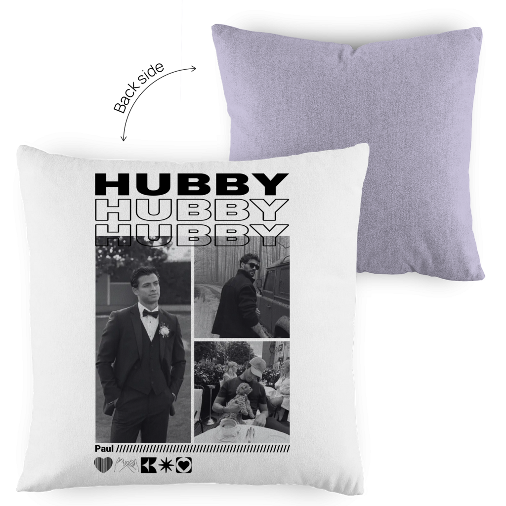 Personalisiertes Kissen "Hubby"