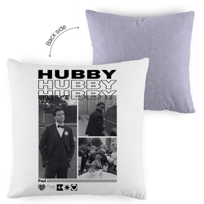 Personalisiertes Kissen "Hubby"