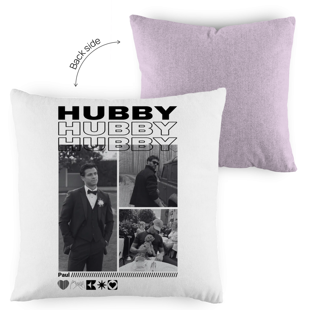 Personalisiertes Kissen "Hubby"