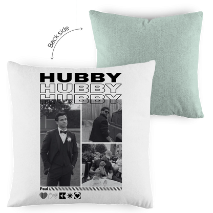 Personalisiertes Kissen "Hubby"