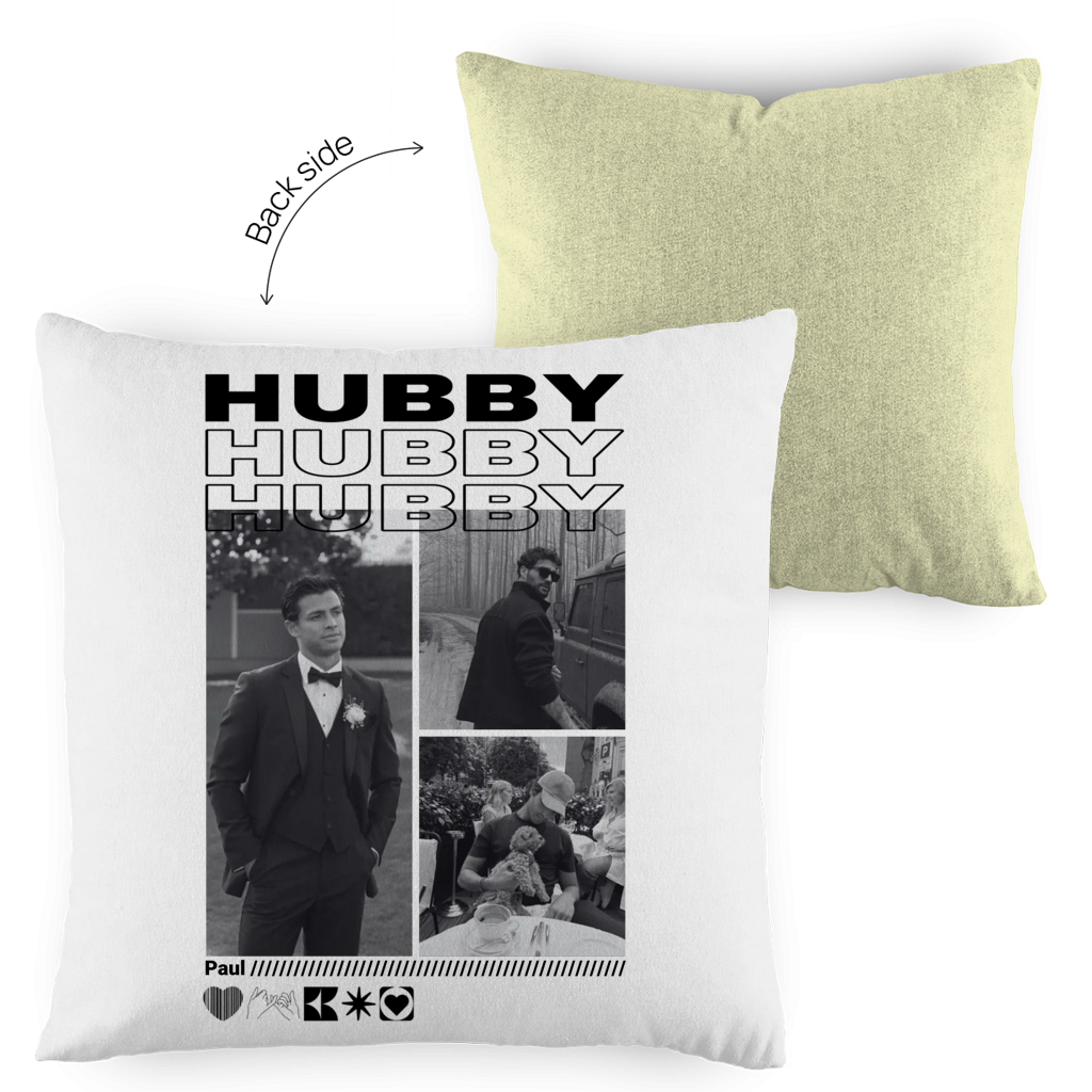 Personalisiertes Kissen "Hubby"
