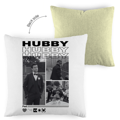 Personalisiertes Kissen "Hubby"