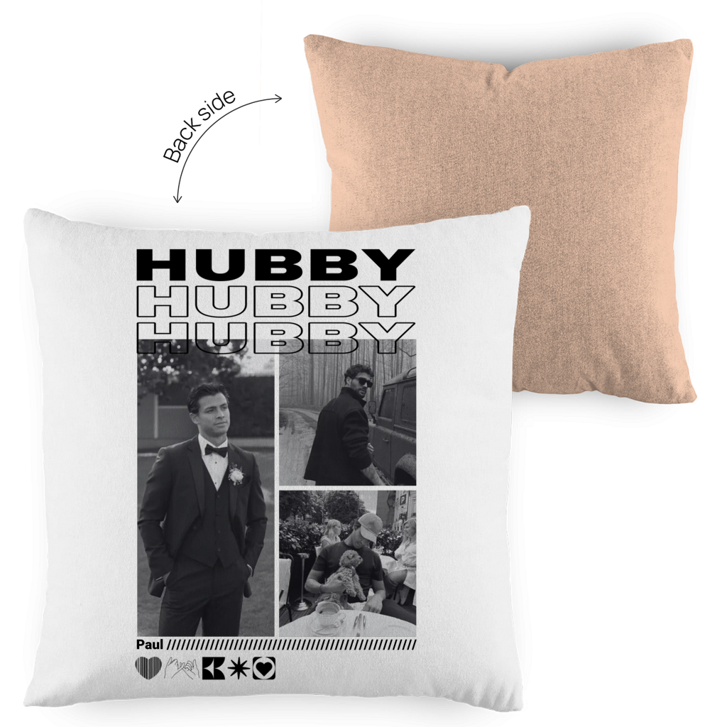 Personalisiertes Kissen "Hubby"