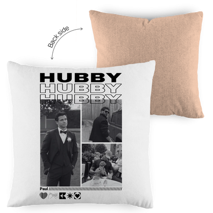 Personalisiertes Kissen "Hubby"