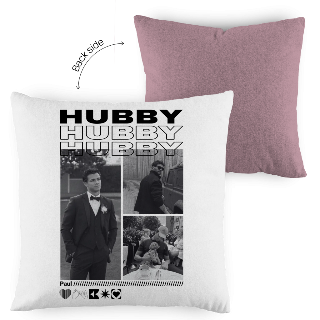 Personalisiertes Kissen "Hubby"