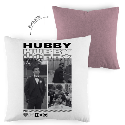 Personalisiertes Kissen "Hubby"