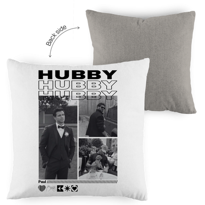 Personalisiertes Kissen "Hubby"