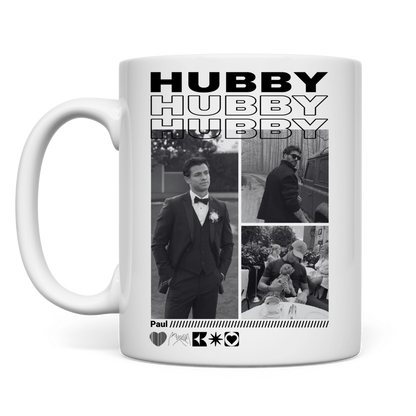 Personalisierte Tasse "Hubby"