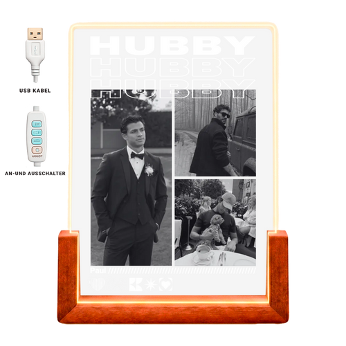 Personalisiertes Acryl-Glas "Hubby"