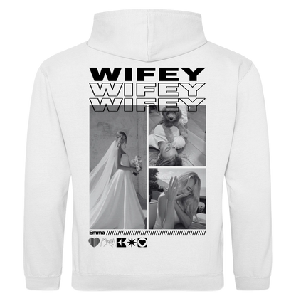 Personalisierter Hoodie "Wifey"