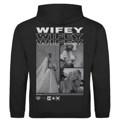 Personalisierter Hoodie "Wifey"