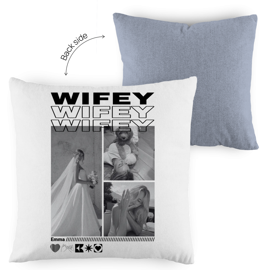 Personalisiertes Kissen "Wifey"