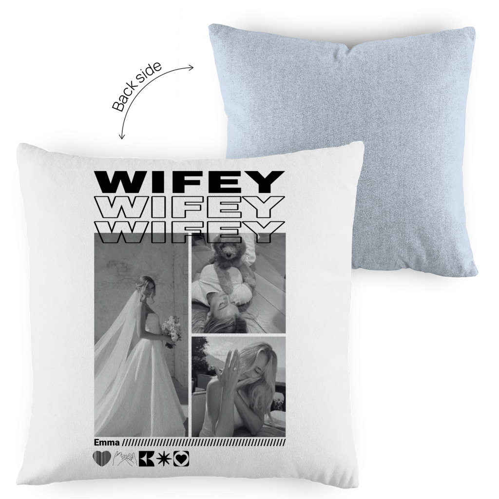 Personalisiertes Kissen "Wifey"