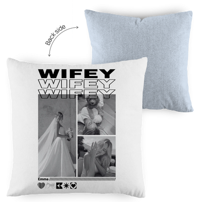 Personalisiertes Kissen "Wifey"