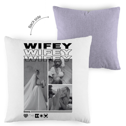 Personalisiertes Kissen "Wifey"