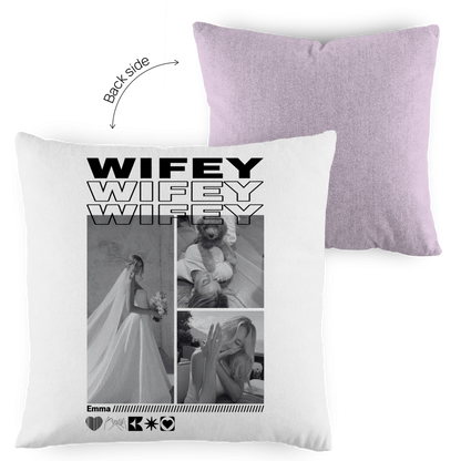 Personalisiertes Kissen "Wifey"