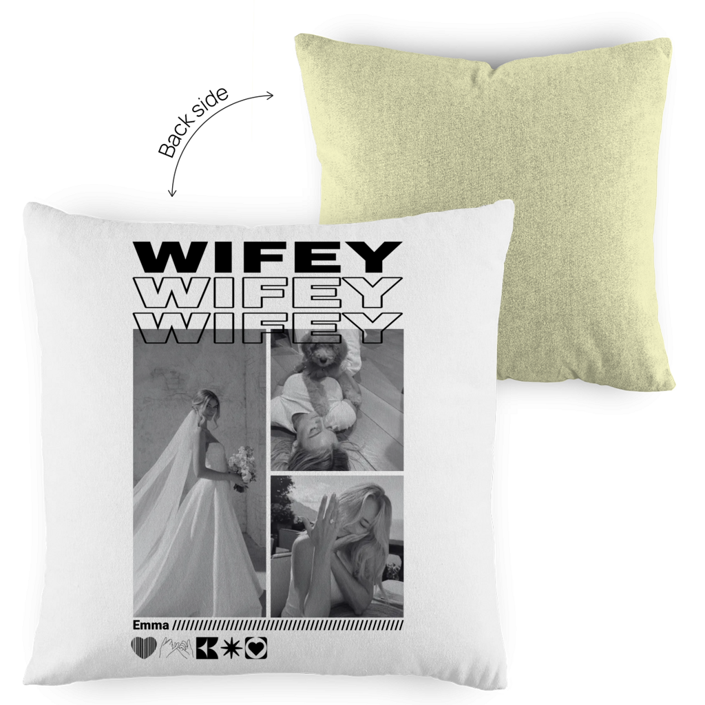 Personalisiertes Kissen "Wifey"