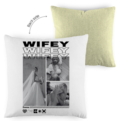 Personalisiertes Kissen "Wifey"