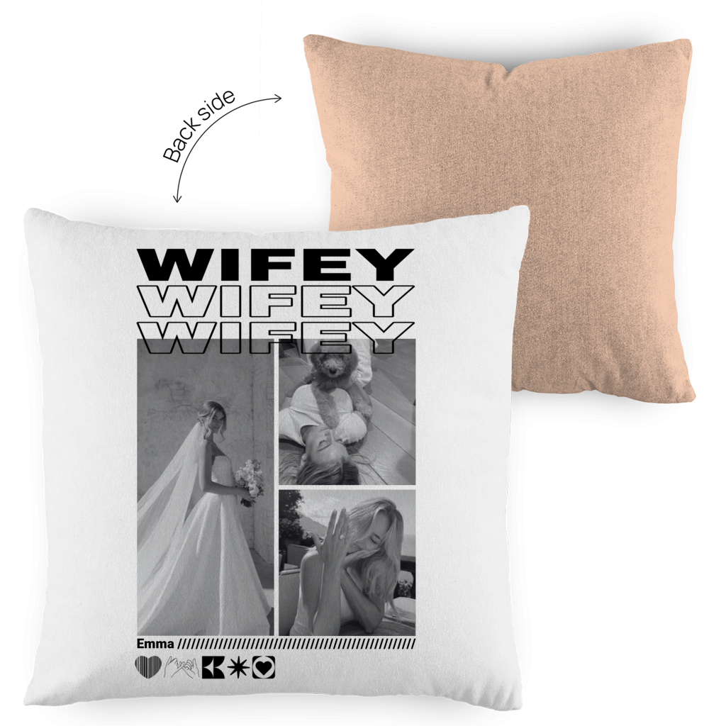 Personalisiertes Kissen "Wifey"