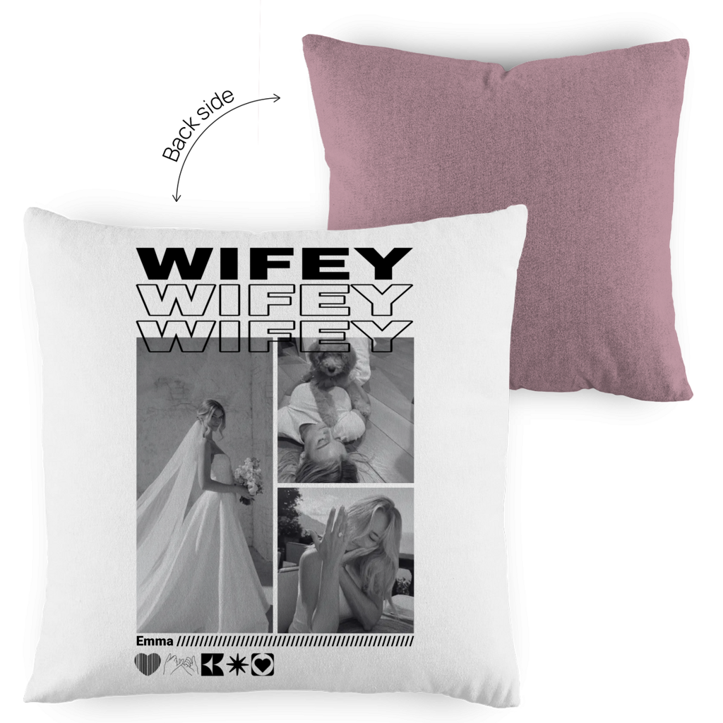 Personalisiertes Kissen "Wifey"