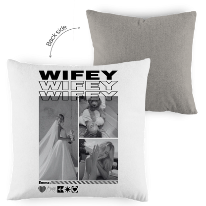 Personalisiertes Kissen "Wifey"