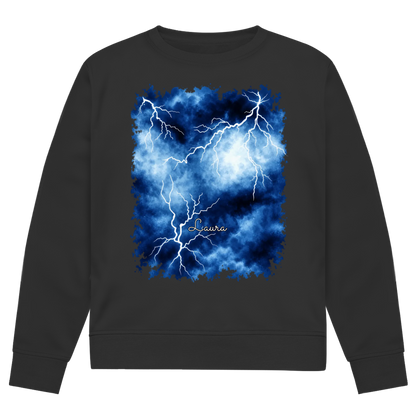 Personalisierter Sweater Vintage Bootleg "Girlfriend"