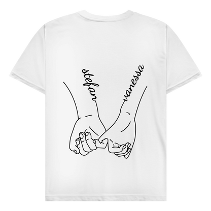 Personalisiertes Partnerlook T-Shirt "Hände"