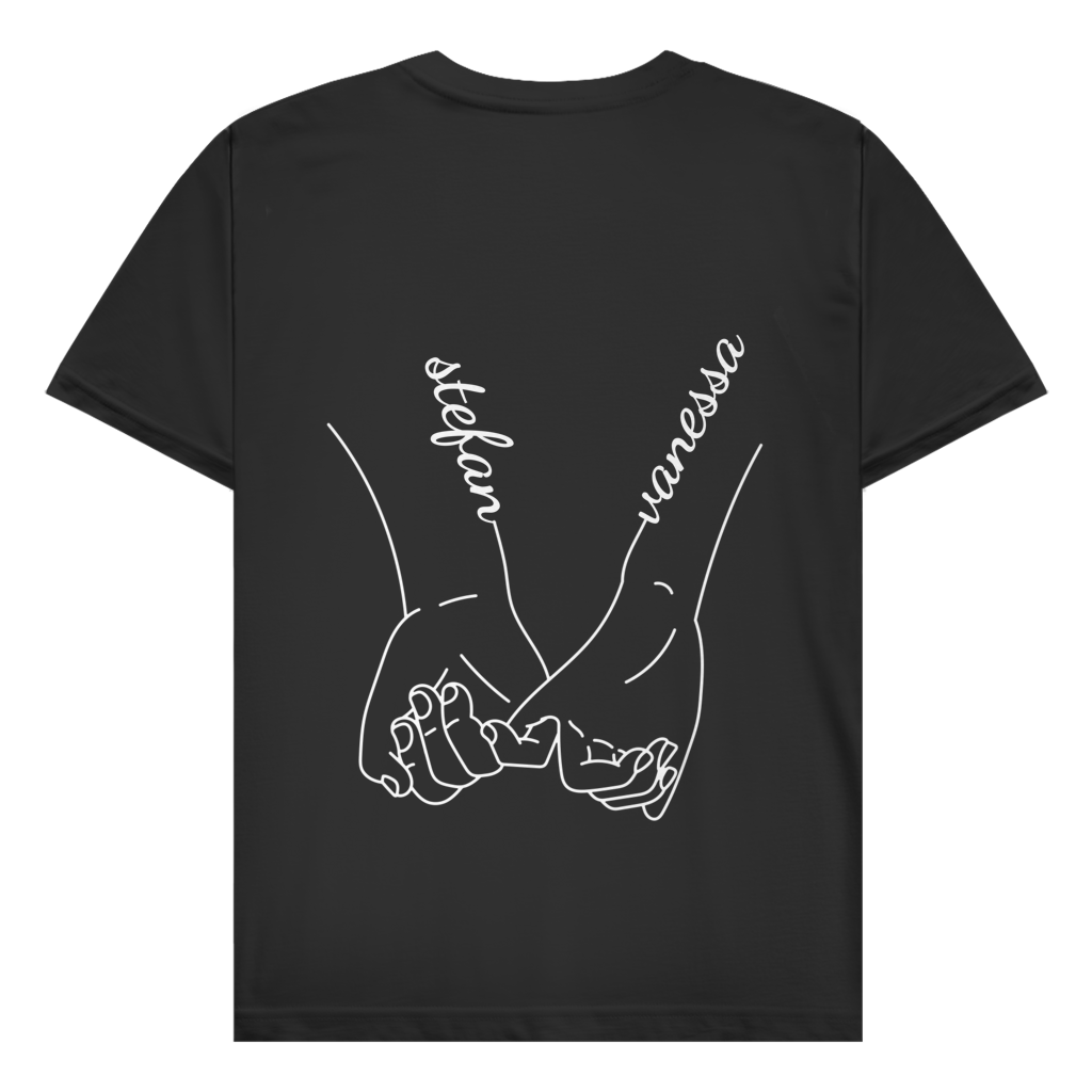 Personalisiertes Partnerlook T-Shirt "Hände"