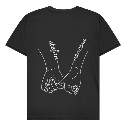 Personalisiertes Partnerlook T-Shirt "Hände"