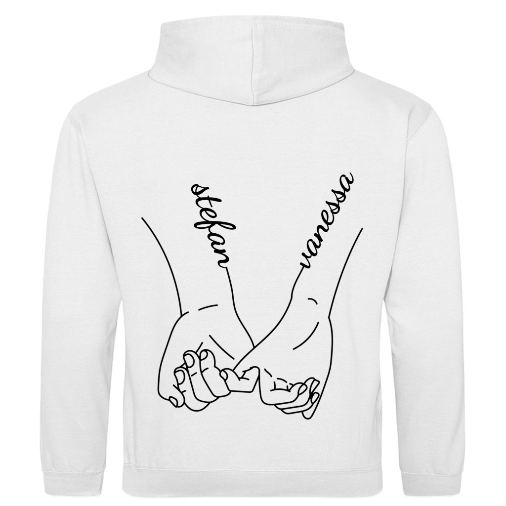 Personalisierter Partnerlook Hoodie "Hände"