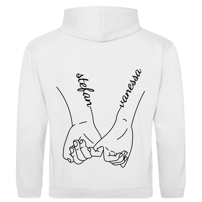 Personalisierter Partnerlook Hoodie "Hände"