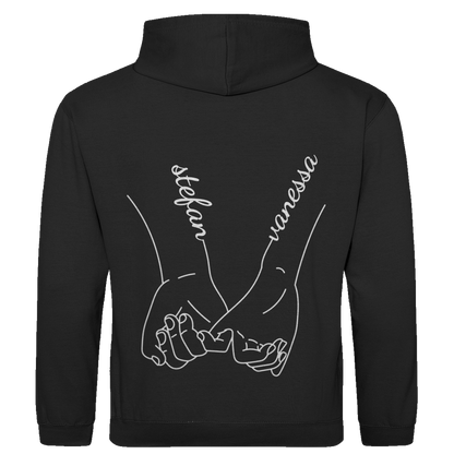 Personalisierter Partnerlook Hoodie "Hände"