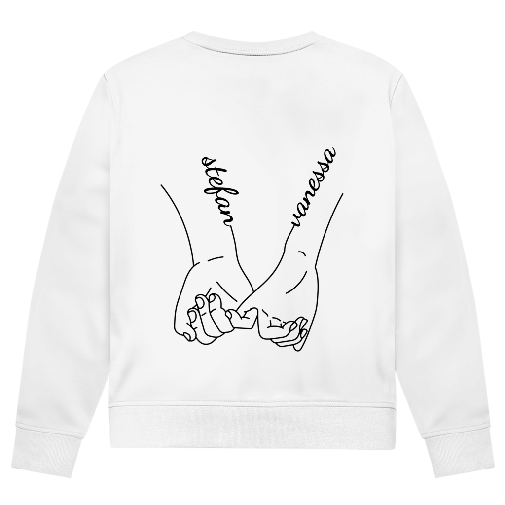 Personalisierter Partnerlook Sweater "Hände"
