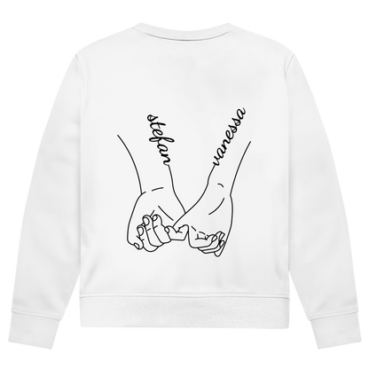 Personalisierter Partnerlook Sweater "Hände"